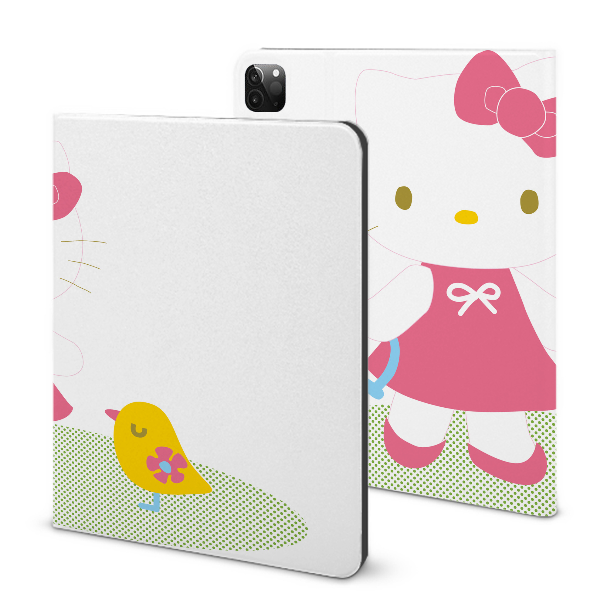（画像用） Hello Kitty ハローキティ IPadケース ペンホルダー付き ブックスタイルデザイン